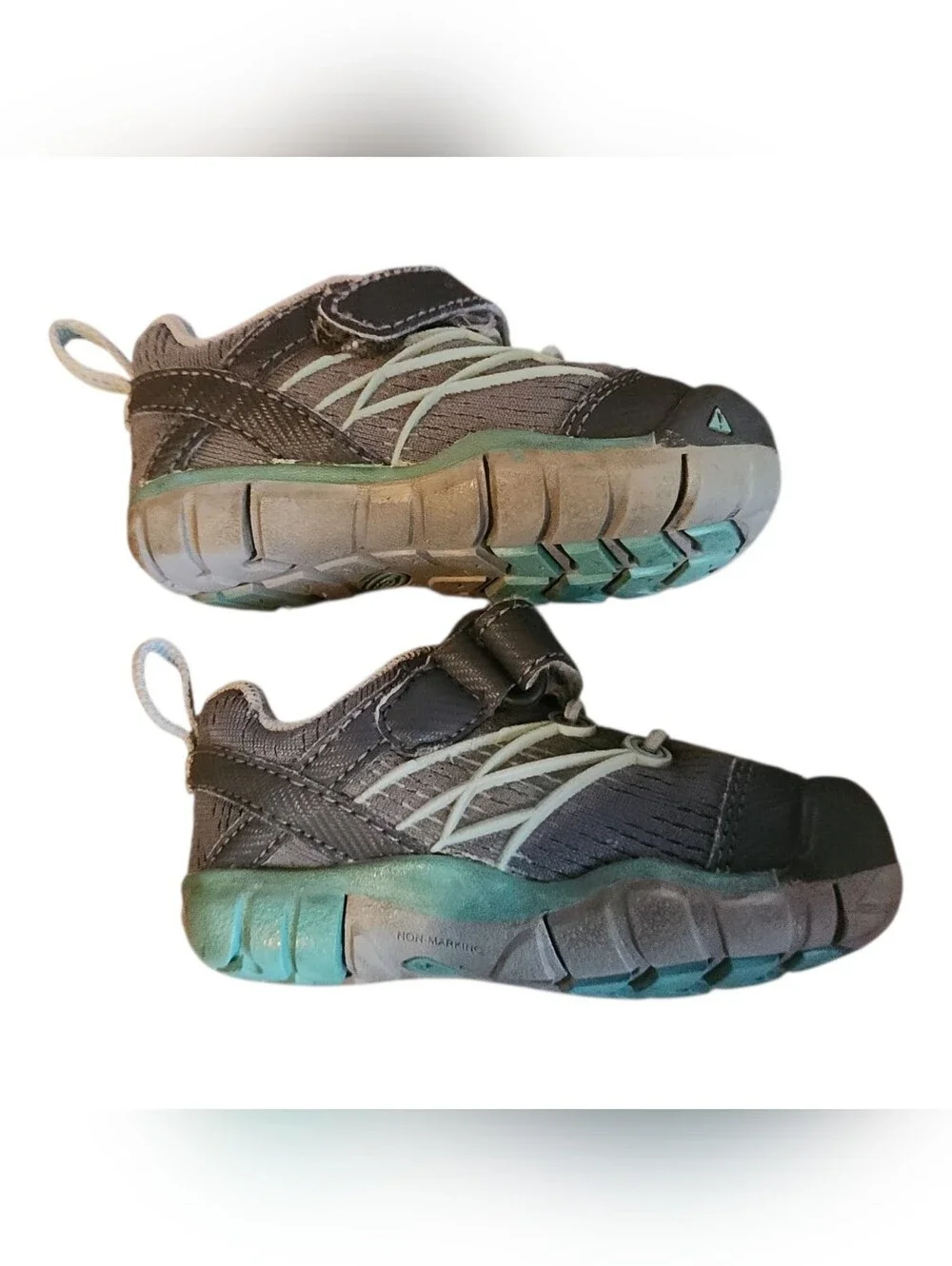 KEEN toddler Baby‎ Boy Tennis Shoes Size 5M outdoor Gorpcore Gray Blue